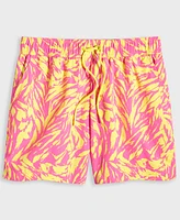 Mode of One Men's Tiger Skin Regular-Fit Printed Swim Trunks, Exclusively at Macy's