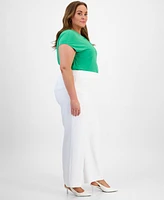 Kasper Plus Crepe Pants