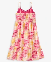 Epic Threads Girls Crochet Woven Tie-Dye Effect Dress, Exclusively at Macy's