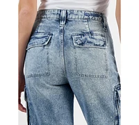 Guess Women's Kori Released-Hem Cargo Jeans