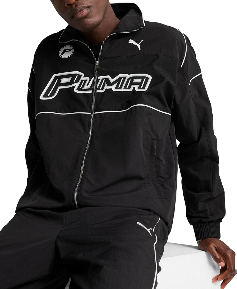 Puma Men's Relaxed-Fit Logo Graphic Track Jacket