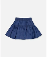 Deux par Big Girls Chambray Skort Navy Blue