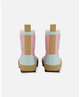 Deux par Little Girls Short Rain Boots Pink