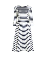 Lands' End Plus Starfish 3/4 Sleeve Dress