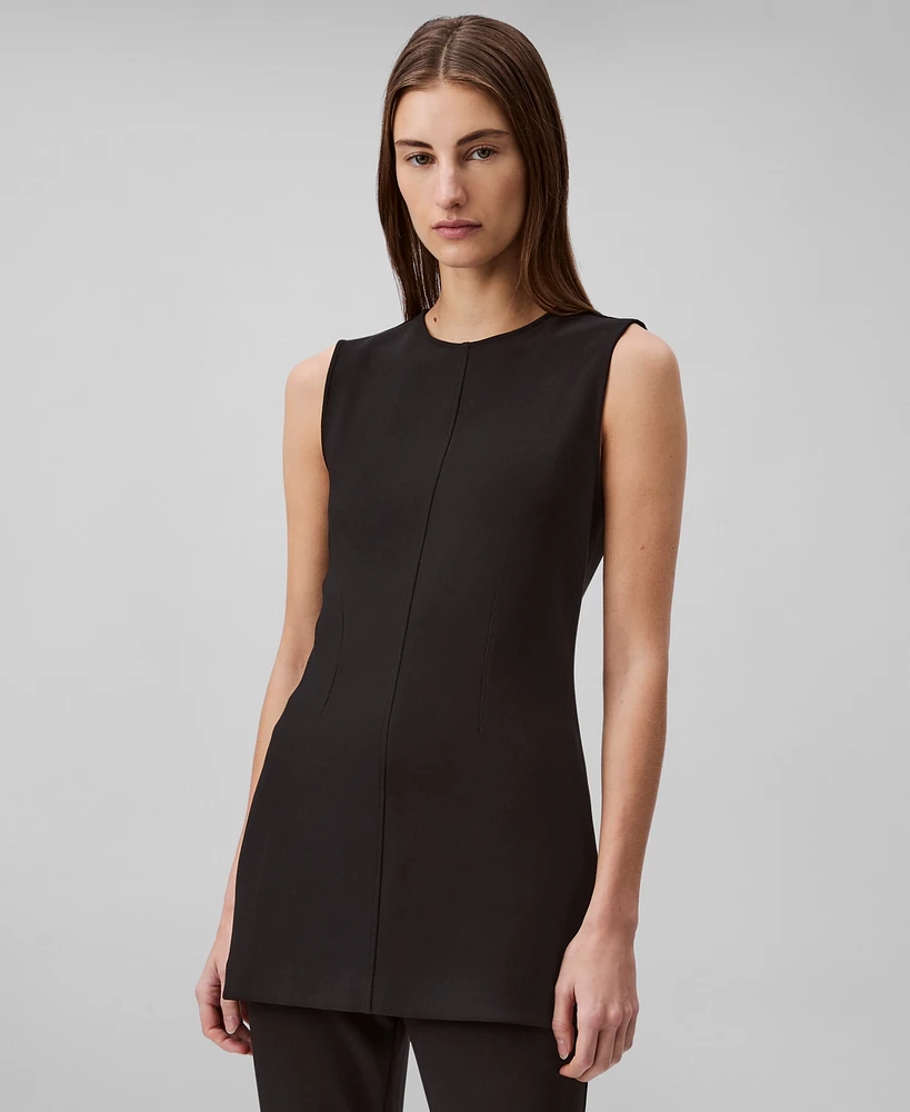 Calvin Klein Women's Sleeveless Tailored Knit Tunic