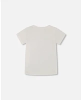 Deux par Big Boys Short Sleeve Tee With Pocket White