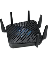 acer Predator Connect W6 Wi-Fi 6E Gaming Router | Hybrid QoS Compatible with Intel Killer Prioritization Engine | Tri-Band AXE7800 2.4GHz/5GHz/6GHz |