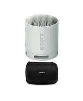 Sony Srs-XB100 Wireless Bluetooth Portable Speaker (Gray) with Case Bundle