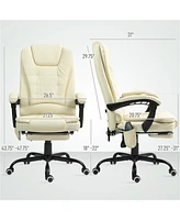 Executive Office Chair with Massage and Heating Options for Relaxation