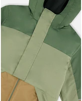 Deux par Big Boys Two-Piece Mid-Season Outerwear Set Pale Green, Sage, Tan, And Gray