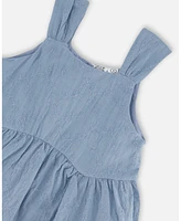 Deux par Big Girls Multi-Tiered Eyelet Dress