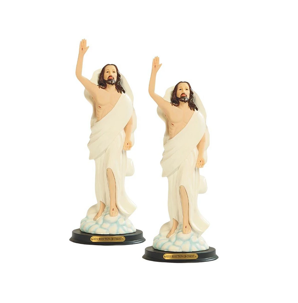 2-pc Set" Fc Design 12"H Resurrection of Jesus Holy Figurine Statue Ornament Home Room Office Decor and Perfect Ideas for Housewarming, Holidays and