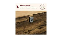 Kitchen Storage Cabinet Spacious Organizer for Pantry, Dishes, and Essentials