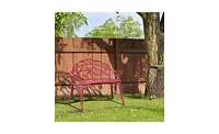 Durable Outdoor Patio Bench for Garden, Deck, or Yard Seating