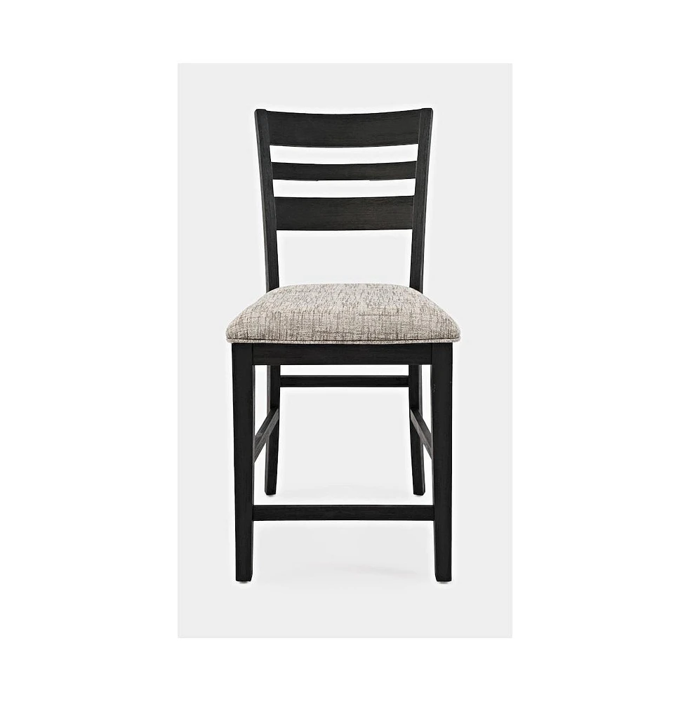 Altamonte Contemporary Ladderback Upholstered Counter Stool (Set of 2)