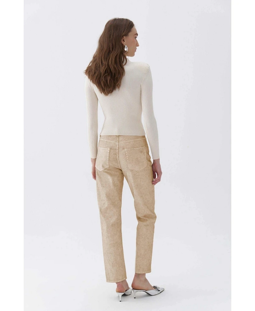 Nocturne Women's Mom Fit Jeans