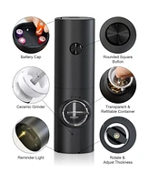 Salt and Pepper Grinder Set Adjustable Coarseness Automatic Battery Powered