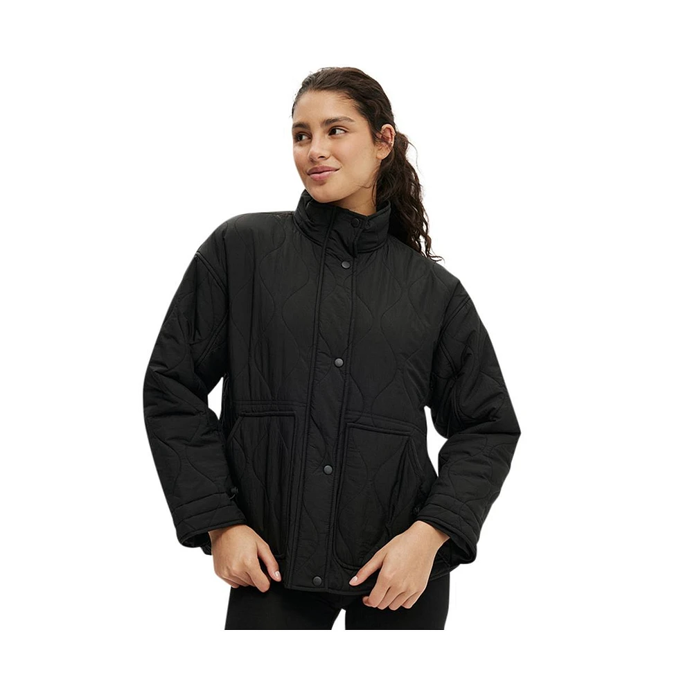 Cotton On Women's Warm Up Relaxed Lightweight Jacket