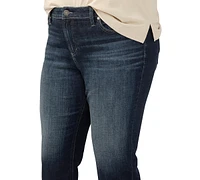 Silver Jeans Co. Plus Elyse Rolled-Cuff Cropped Denim