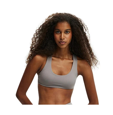 Cotton On Women's Active Ultra Soft Plunge Strappy Crop