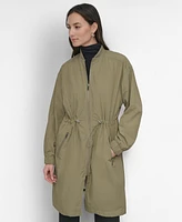 Dkny Women's Perforated Long-Sleeve Anarak Jacket