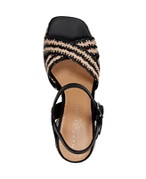 Marc Fisher Ltd Women's Juliey Woven Block Heel Platform Sandals