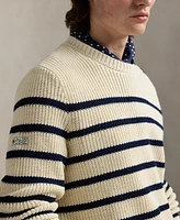 Polo Ralph Lauren Men's Striped Cotton-Linen Sweater