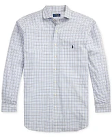 Polo Ralph Lauren Men's Big & Tall Tattersall Stretch Poplin Shirt