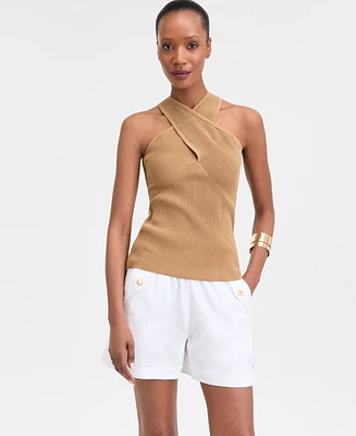 I.n.c. International Concepts Women's Ottoman Halter Top, Exclusively at Macy's