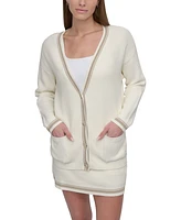 Dkny Sport Women's Court Cotton-Blend Button Cardigan