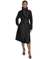 Donna Karan New York Women's Draped-Neck Trench Coat