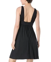 Carmen Marc Valvo Women's Draped Mini Cover-Up Dress