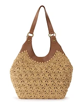 The Sak Roma Straw Small Shopper Tote Bag