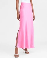 I.n.c. International Concepts Women's Satin Maxi Skirt, Exclusively at Macy's