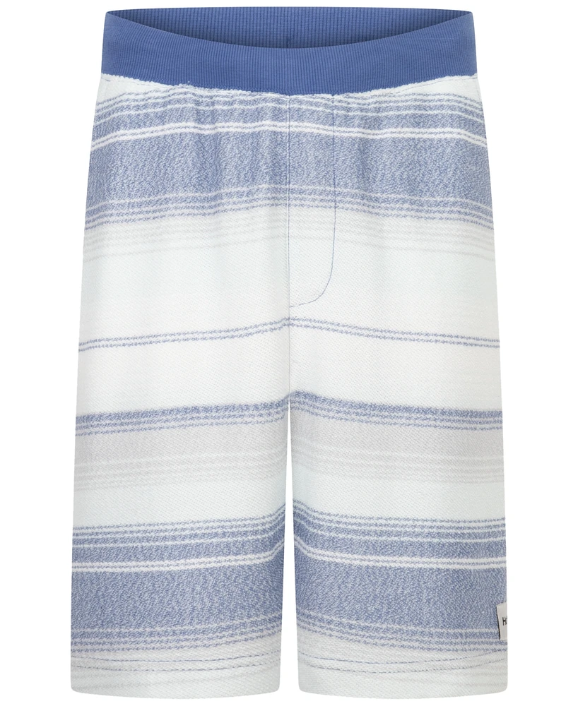 Hurley Big Boys Surf Striped French Terry Shorts