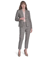 Tommy Hilfiger Women's Notch-Lapel Check Blazer