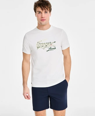 Lacoste Men's Rene Print Tennis Heritage T-Shirt - NYV