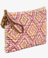 Style & Co Geo Printed Straw Small Crossbody, Exclusively at Macy's