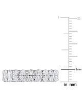 Macy's Moissanite Oval-Cut Ring (4-1/5 ct. t.w.) in Sterling Silver