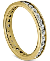 Giani Bernini Cubic Zirconia Eternity Band 18k Gold-Plated Sterling Silver, Exclusively at Macy's