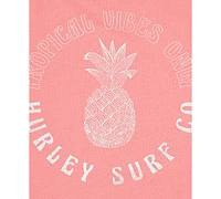 Hurley Big Girls Tropical Vibes Only Graphic T-Shirt