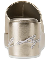 Karl Lagerfeld Paris Women's Calvina Slide Wedge Sandals