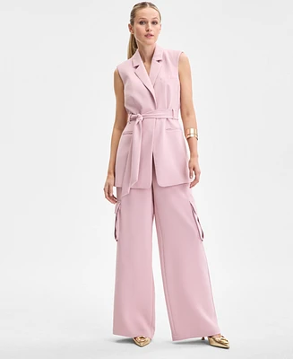 I.n.c. International Concepts Women's Belted Vest, Exclusively at Macy's