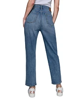 Karl Lagerfeld Paris Women's Embellished Straight-Leg Jeans