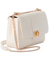 Brahmin Rosalie Sea Salt White Carman Small Leather Handbag