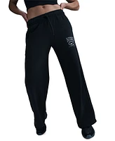 Nike Sportswear Women's Club Fleece Mid-Rise Wide-Leg Logo Pants