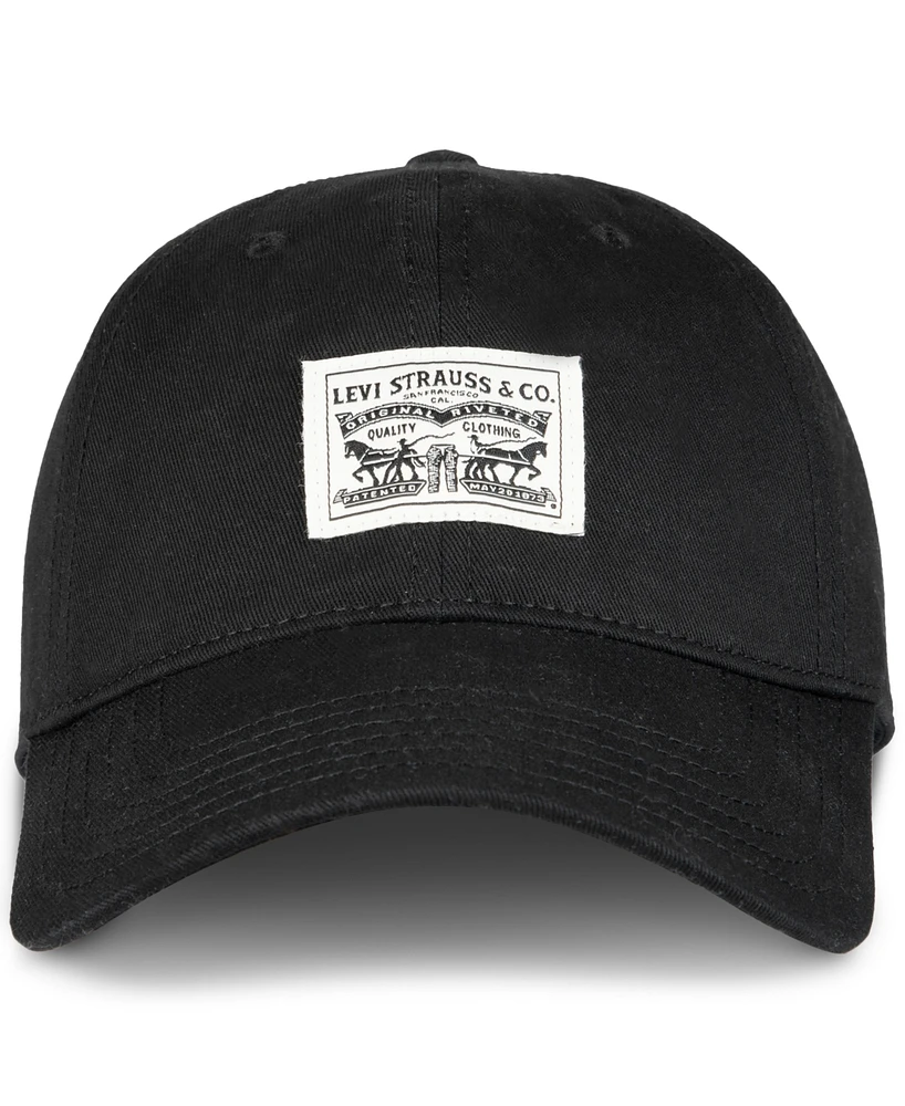 Levi's Men's Relaxed Double Horse Logo Patch Baseball Hat