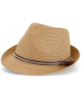 Levi's Men's Two-Tone Straw Fedora Hat