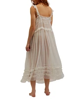 Free People Women's Moon Phase Sheer Midi Nightgown