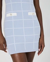 French Connection Women's Check-Print Sleeveless Dress